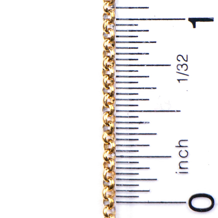 2mm Delicate Rolo Chain - Waterproof Gold***