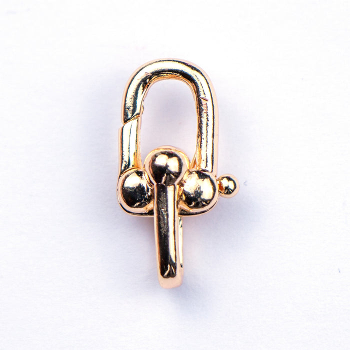 10mm x 20mm U-Shaped Clasp - Waterproof Gold***