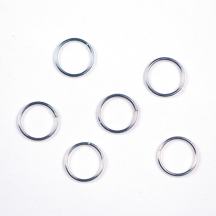 Sterling Silver 19 gauge .036"/10mm OD Jump Ring Round - Open