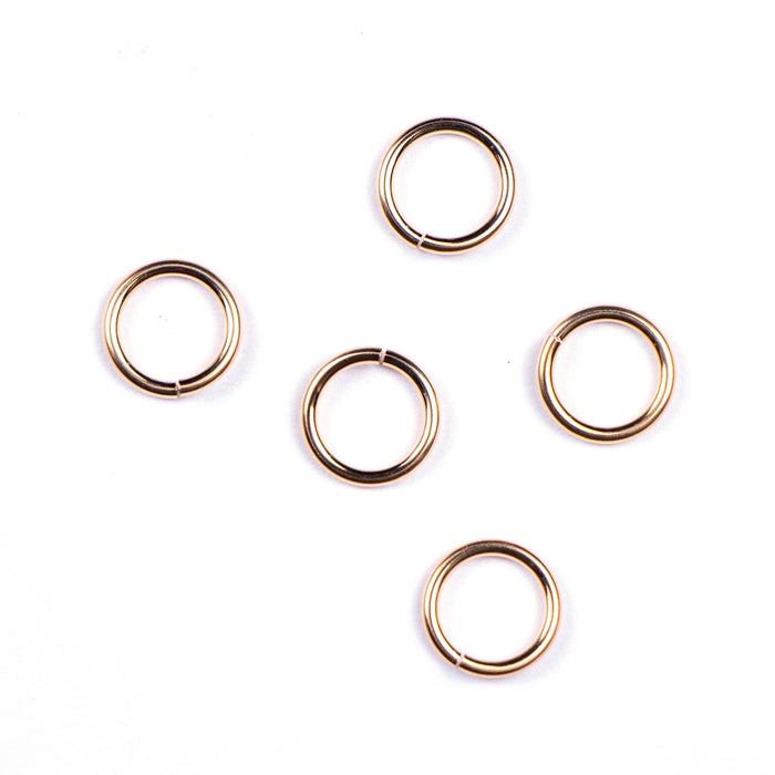 Gold Filled 18gauge 8mm OD Jump Ring - Open