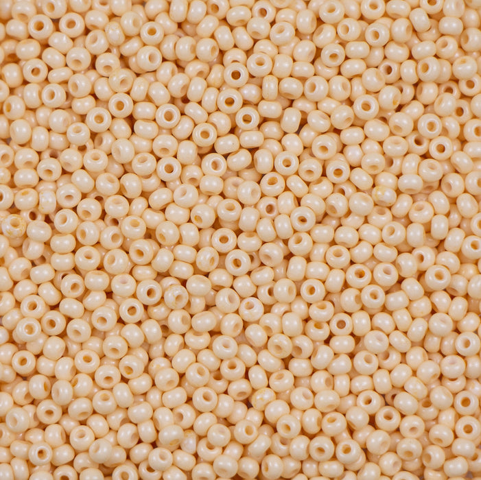 10/0 Preciosa Seed Beads- Opaque Natural