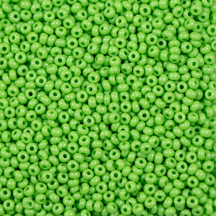 10/0 Preciosa Seed Beads- Opaque Avocado
