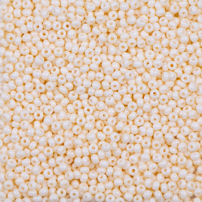 11/0 Preciosa Seed Beads - Opaque Bone