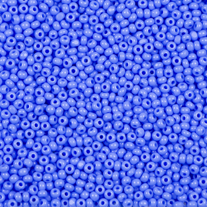 11/0 Preciosa Charlotte Beads - Opaque Light Blue (10 grams)