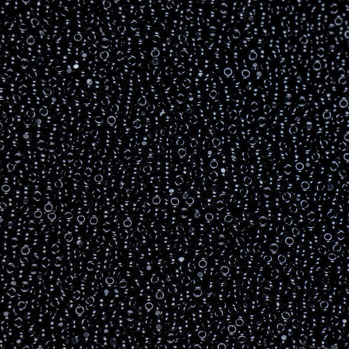 13/0 Preciosa Charlotte Beads - Opaque Black (10 grams)