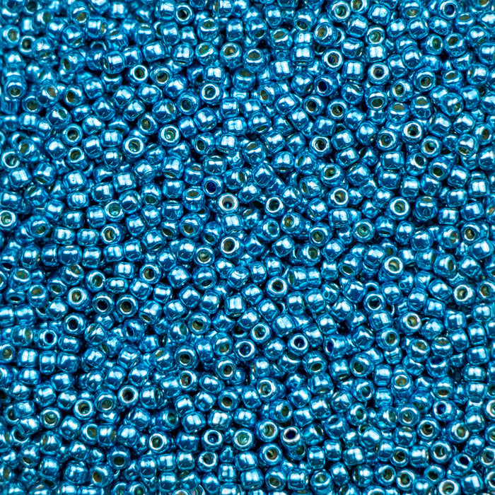 11/0 TOHO Seed Bead - PermaFinish - Galvanized Aqua Sky