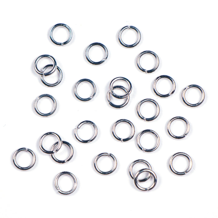 6mm 18 gauge Open Jump Rings - Stainless Steel