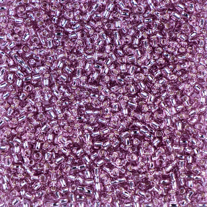 11/0 TOHO Seed Bead - Silver-Lined Light Amethyst