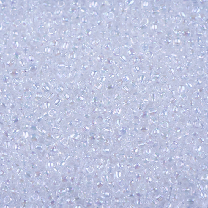 11/0 TOHO Seed Bead - Transparent-Rainbow Crystal