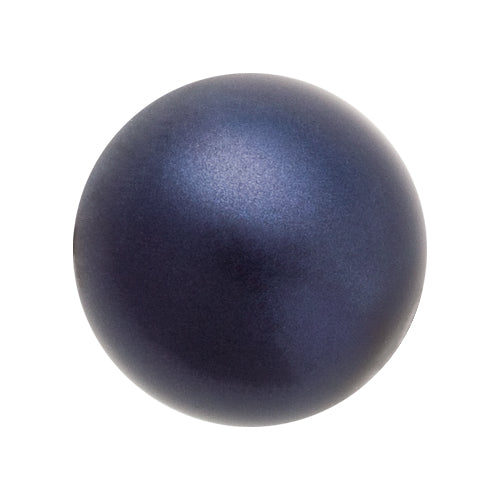 Preciosa 8mm Round Pearls - Dark Blue