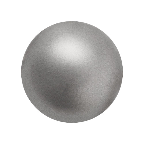 Preciosa 4mm Round Pearls - Dark Grey