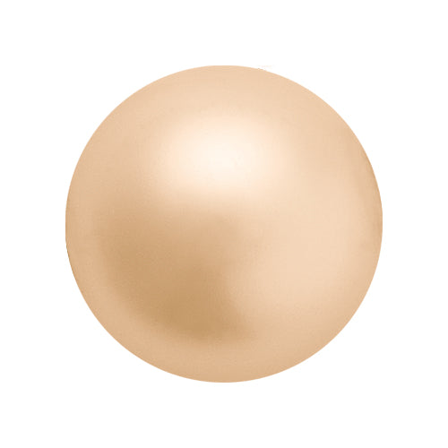 Preciosa 4mm Round Pearls - Gold