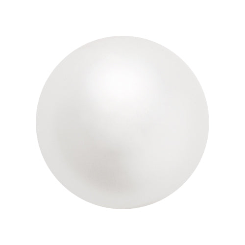 Preciosa 8mm Round Pearls - Pearlescent White