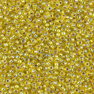 11/0 Miyuki SEED Bead - Silverlined Yellow AB