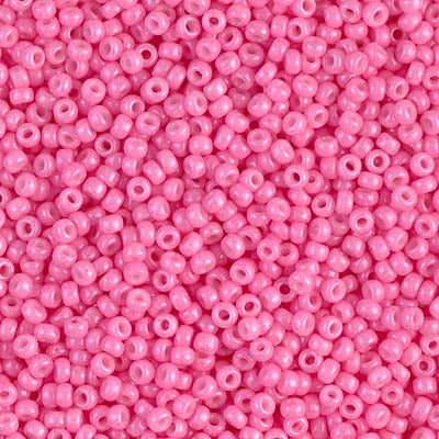 11/0 Miyuki SEED Bead Pack - Dyed Opaque Carnation Pink
