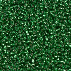 11/0 Miyuki SEED Bead - Silverlined Green