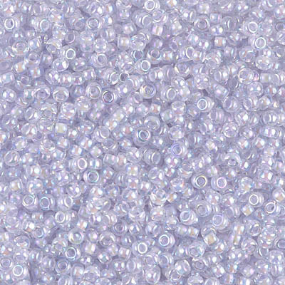 11/0 Miyuki SEED Bead - Pale Violet Lined Crystal AB