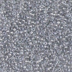 11/0 Miyuki SEED Bead - Sparkling Pewter Lined Crystal