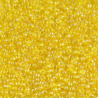 11/0 Miyuki SEED Bead - Transparent Yellow AB