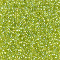11/0 Miyuki SEED Bead - Transparent Chartreuse AB