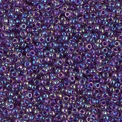 11/0 Miyuki SEED Bead - Purple Lined Amethyst AB
