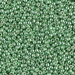 11/0 Miyuki SEED Bead - Duracoat Galvanized Dark Mint Green