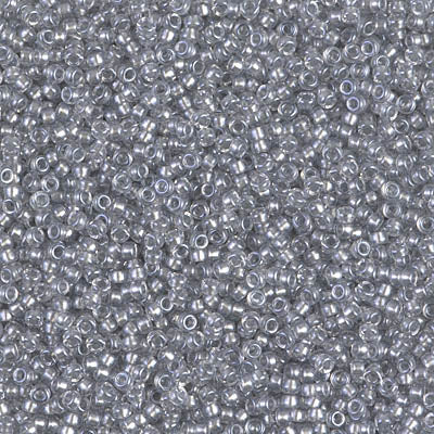 15/0 Miyuki SEED Bead - Sparkling Pewter Lined Crystal