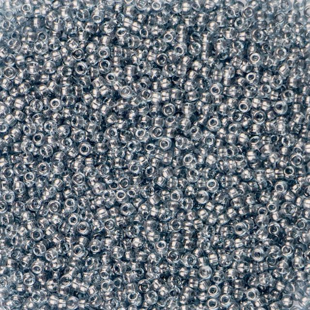 15/0 Miyuki SEED Bead - Transparent Montana Blue