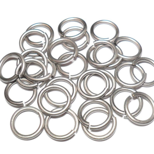 16swg (1.6mm) 3/8in. (10.5mm) ID 6.56AR Etched Titanium Jump Rings