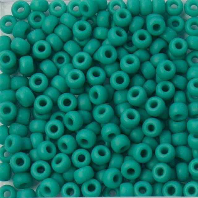 6/0 Miyuki SEED Bead - Matte Opaque Turquoise Green