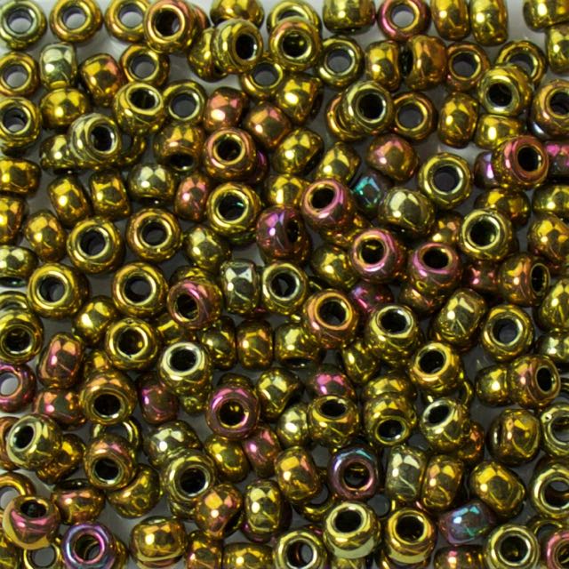 6/0 Miyuki SEED Bead - Metallic Gold Iris