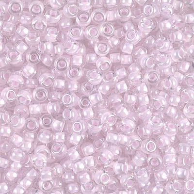 8/0 Miyuki SEED Bead - Pink Lined Crystal