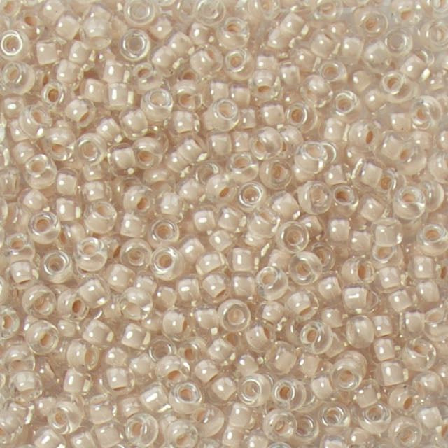 8/0 Miyuki SEED Bead - Blush Lined Crystal