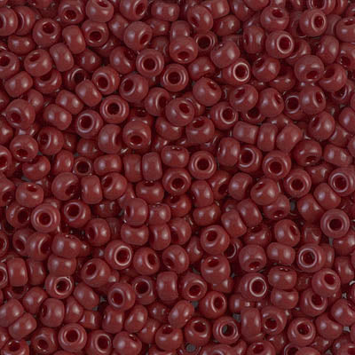 8/0 Miyuki SEED Bead - Opaque Red Brown
