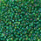 8/0 Miyuki SEED Bead - Silverlined Green AB