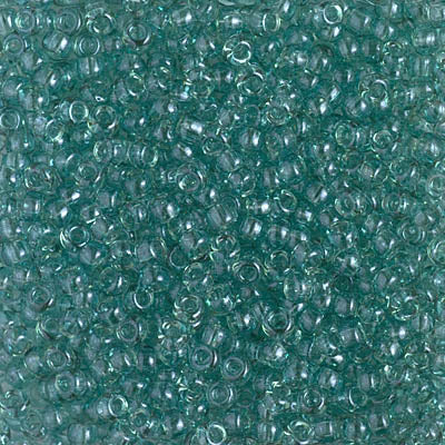 8/0 Miyuki SEED Bead - Transparent Sea Foam Luster