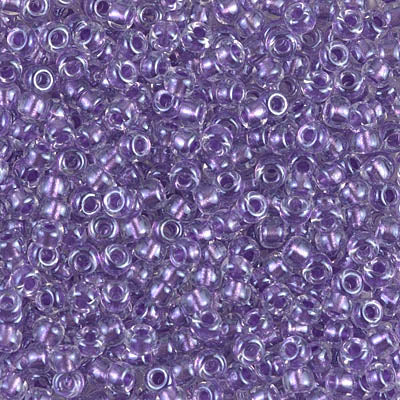 8/0 Miyuki SEED Bead - Sparkling Purple Lined Crystal