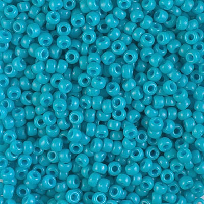8/0 Miyuki SEED Bead - Duracoat Dyed Opaque Underwater Blue