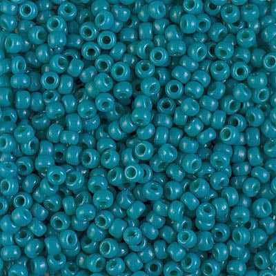 8/0 Miyuki SEED Bead - Duracoat Dyed Opaque Azure
