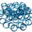16swg (1.6mm) 1/4in. (6.6mm) ID 4.2AR Anodized  Aluminum Jump Rings - Sky Blue
