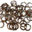 18swg (1.2mm) 1/4in. (6.7mm) ID 5.6AR Anodized  Aluminum Jump Rings - Brown