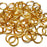 18swg (1.2mm) 1/4in. (6.7mm) ID 5.6AR Anodized  Aluminum Jump Rings - Gold
