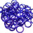 18swg (1.2mm) 1/4in. (6.7mm) ID 5.6AR Anodized  Aluminum Jump Rings - Purple