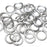 18swg (1.2MM) 3/16in. (5.0mm) ID 4.2AR Anodized  Aluminum Jump Rings - White