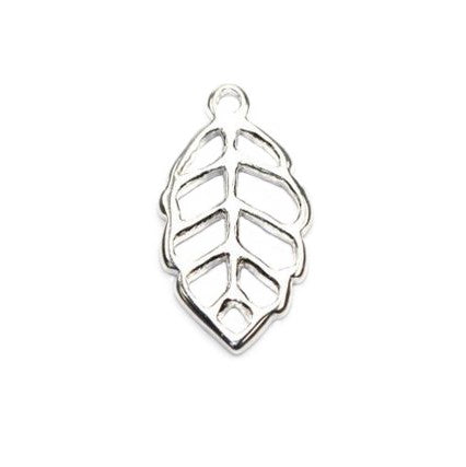 Leaf Charm - Sterling Silver