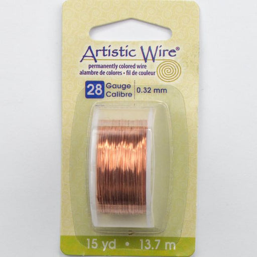 13.7 meters (15 yards) - 28 gauge (.32mm) Permanently Coloured Wire - Bare Copper