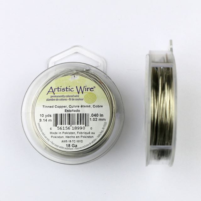9.14 meters (10 yards) - 18 gauge (1.02mm) Permanently Coloured Wire - Tinned Copper