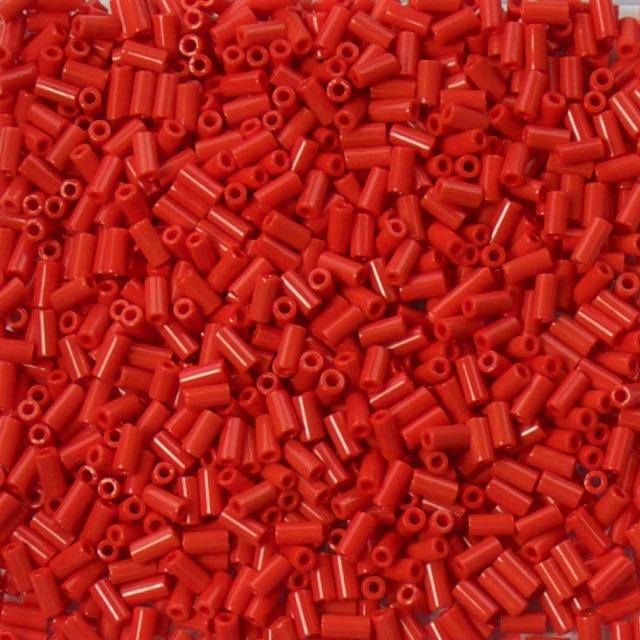 3mm Miyuki BUGLE Beads - Opaque Red