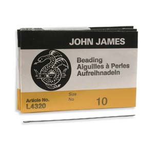 #10 John James Long Beading Needles (Pack of 25)