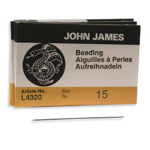 #15 John James Fine Beading Needles (Pack of 25)